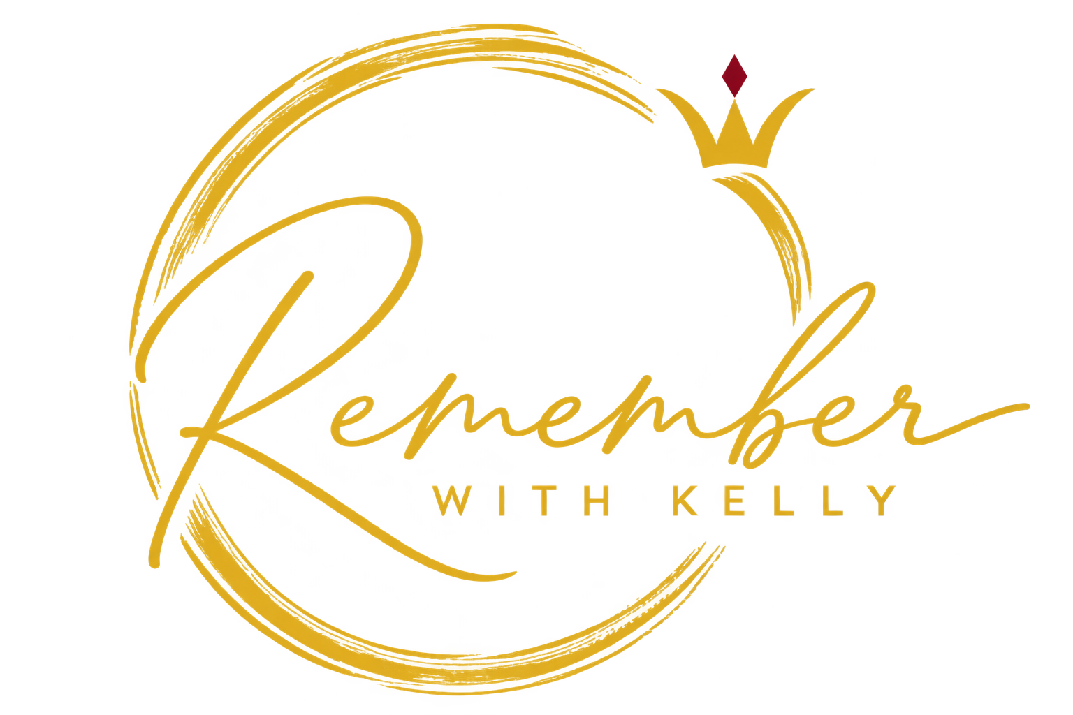 Remember with Kelly — gold wholeness circle and crown